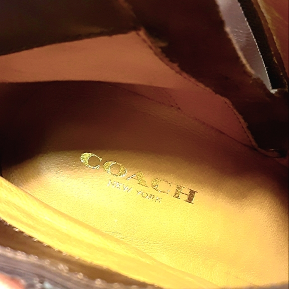 COACH Nila Brown Leather Ankle Booties - Picture 7 of 9
